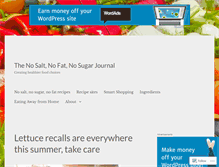 Tablet Screenshot of nosaltnofatnosugar.com